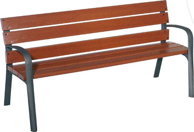 BANC EN BOIS EXOTIQUE ET FONTE 