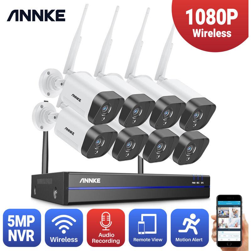 ANNKE WS500 Caméra de Surveillance Extérieure WiFi 8CH 5MP NVR