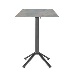 Restootab - Table haute pliable Nemo pour intérieur/extérieur gris rouille 60x60 - gris TB-NEMFF-6060C-GR.ROU_0