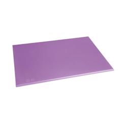 Planche à découper antibactérienne haute densité Hygiplas violette 450x300x10mm - EQFX105_0