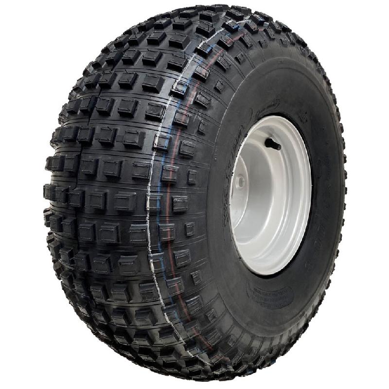 22x11.00-8 pneu ATV knobby 4 Stud Steel Rim 4 Ply Remorque Quad Wheel 4 pouces PCD_0
