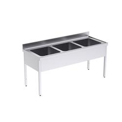 Distform Plonge Inox Professionnelle Triple 1800 - 0641094559861_0