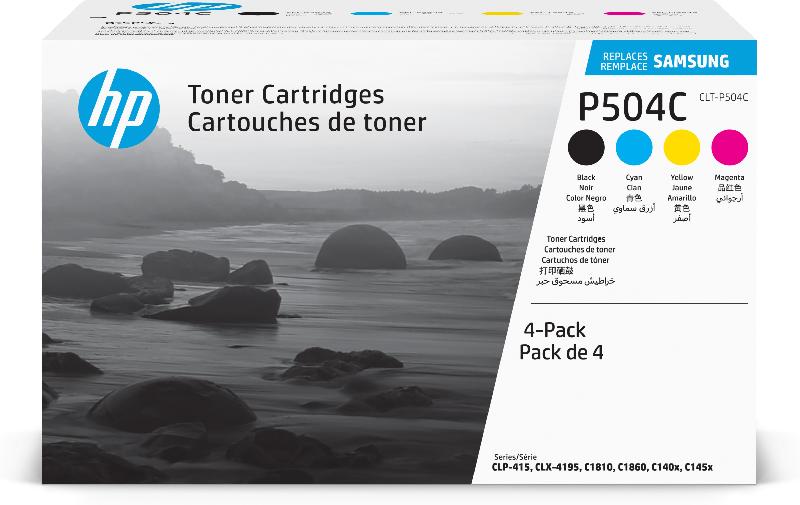 Samsung CLT-P504C Pack de 4 cartouches authentiques de toner cyan/magenta/jaune/noir_0