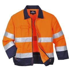 Portwest - Veste de travail MADRID HV Orange / Bleu Marine Taille L - L orange textile 5036108260232_0