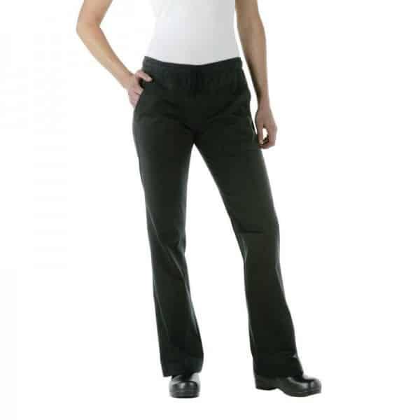 Pantalon de cuisinier femme Chef Works Executive, couleur noir (Taille: XL (107- 112cm))_0