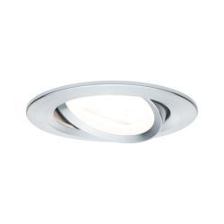 Paulmann Spot encastré LED Nova schwenkbar  orientable  rond 84mm 50° GU10 6,5W 460lm 230V  2700K Alu tourné 93432 - argenté 93432_0