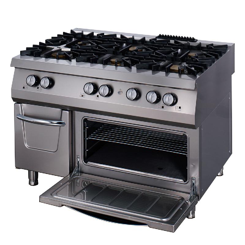 Premium cuisinière - 6 brûleurs - unité triple - profondeur 90 cm - incl four - gaz_0