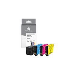 FIDUCIAL Pack cartouches Epson 27XL noire et couleurs compatible x4 - 3666835015038_0