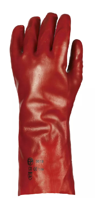 Gants rouge enduit standard, 36 cm - Référence : MO3620_0