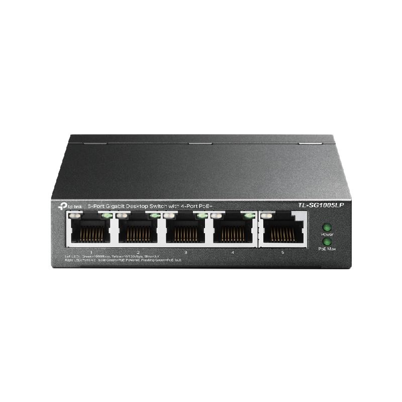 TP-Link TL-SG1005LP commutateur réseau Non-géré Gigabit Ethernet (10/100/1000) Connexion Ethernet, supportant l'alimentation via ce port (PoE) Noir_0