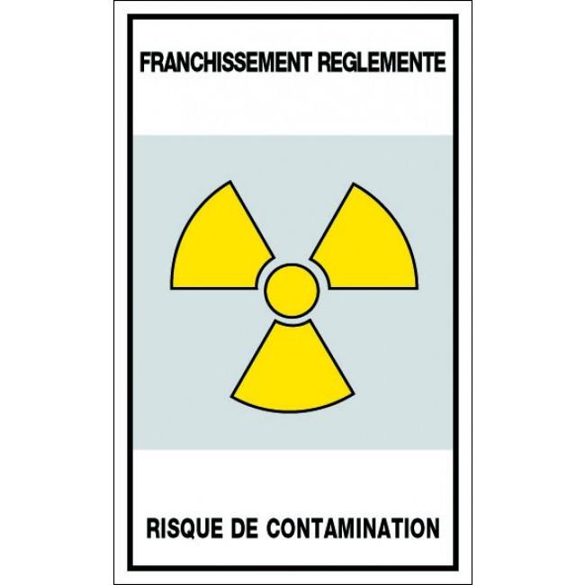 Panneaux rigides 200x330 mm avertissements irradiations contaminations - PNGPSC-NV04/FRRC_0