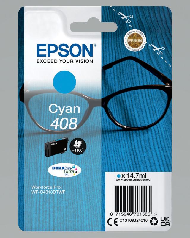 Epson 408 Cartouche d'encre originale C13T09J24010 - Cyan_0
