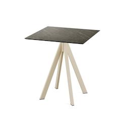 Essentials Table de bistrot - 70x70 cm - Sable/Midnight Marble - Infinity - Veba - 120031677_0