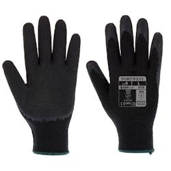 Portwest - Gants manutention tricotés enduit latex CLASSIQUE Noir Taille 9 - 5036146007295_0