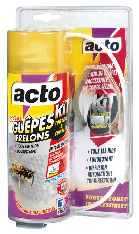 Aérosol spécial guêpes et frelons kit toitures et combles - acto - guep008 - 859024_0