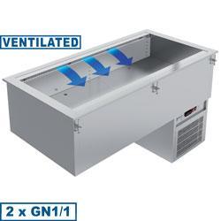 Cuve réfrigérée positive encastrable ventilé 3 x gn 1/1 - IN/RCX12-R9V_0