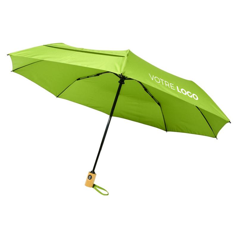 Parapluie pliable automatique en RPET Cloudy - Parapluies pliables_0