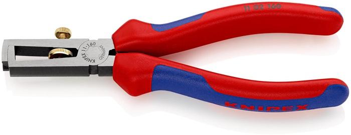 Pince à  dénuder longueur 160 mm polie gaines multi-composants avec ressort d'ouverture KNIPEX_0