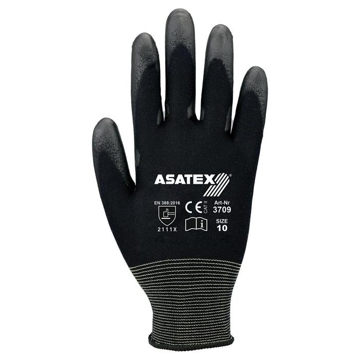 Gant taille 7 noir polyamide avec polyuréthane souple polyamide avec polyuréthane souple ASATEX_0