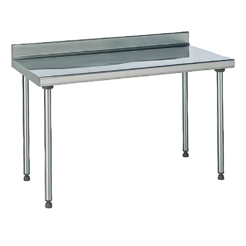 Table inox TS 15N démontable sur piétement à dosseret pieds ronds largeur 600 mm (Longueur, mm: 2000 Réf-404947-44)_0