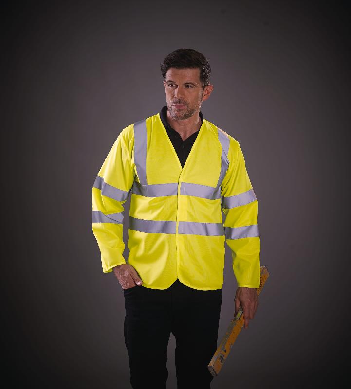 Gilet Hi-vis à manches longues -  Réf: YHVJ200_0