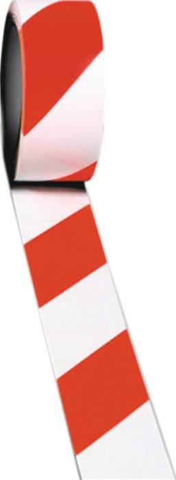 Ruban de marquage de sol Easy Tape PVC rouge/blanc longueur 33 m largeur 50 mm rouleau ROCOL_0