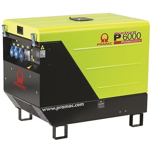 Groupe électrogène monophasé diesel 435 cm³ P6000 DE avec AVR + DPP + Prise CONN - 5,9 kVA - PRAMAC - PF482SY4001_0