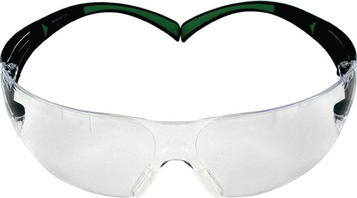 Lunettes de protection SecureFit-SF400 EN 166, EN 172 branches noires/vertes, verres I/O polycarbonate 3M_0