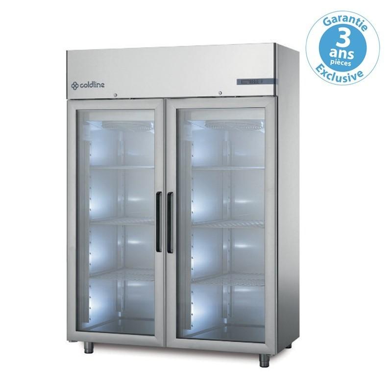 ARMOIRE RÉFRIGÉRÉE 1200 L NÉGATIVE MASTER - GROUPE LOGÉ INOX VITRÉE - COLDLINE_0