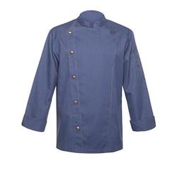 KARLOWSKY Veste de cuisine homme, jean, manches longues , vintage blue , 48 - 48 bleu 4040857022530_0