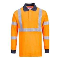 Portwest - Polo résistant à la flamme avec norme RIS HV Orange Taille M - M 5036108274031_0