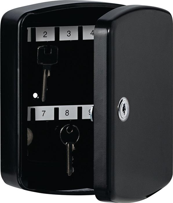 Schlà¼sselbox Key Box H202xB157xT75 mm schwarz Stahlblech Anzahl Haken 15 BURG-Wà„CHTER_0