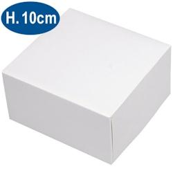 Firplast Boite pâtissière en carton blanche 18x10 cm - blanc 3104400001180_0