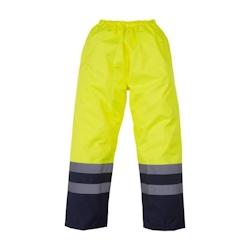 Surpantalon haute visibilité imperméable YOKO jaune|marine T.XXL Yoko - XXL polyester 6933883211048_0