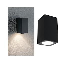 Paulmann Applique LED Flame  IP44 carré 58x75mm 3000K 3,8W 320lm 230V  Anthracite Aluminium 94327 - gris aluminium 94327_0