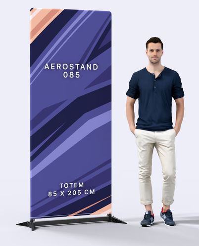 Stand noir hd 85 x 200 cm - Aerostand 085_0