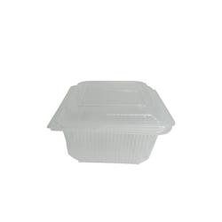 Barquette Micro-ondable 1500 cc avec Couvercle à Charnière en Plastique polypropylène (PP) par 100 - transparent plastique polypropylène BMF1500X100_0