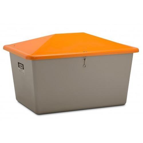 Bac à sel PFV 700 litres sans ouverture d'écoulement - Pour sable, sel, granulats, absorbant - CEMO - 10835_0