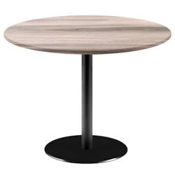 Restootab - Table Ø120cm - modèle Rome chêne tage - marron fonte 3760371519712_0