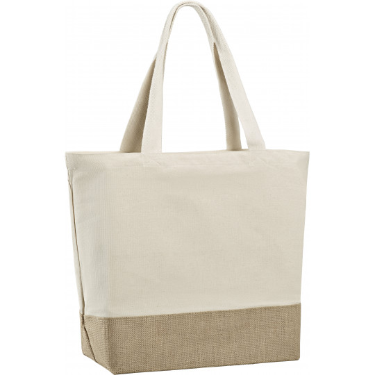 Sac Bi-Matière - Sydney - Sac coton 220grs/jute T bottom poche interieure - SYDNE001_0