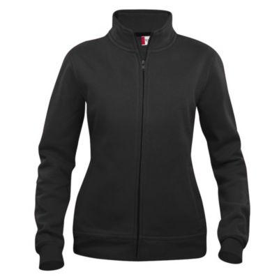 CLIQUE Sweat basic zippé Femme Noir M_0