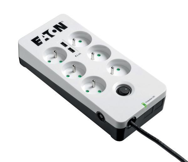 Eaton Protection Multiprise parafoudre Box 6 FR 2 USB - 6 prises + 2 USB_0