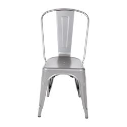 Chaises en acier gris métallisé Bolero Bistro (lot de 4) - GL329_0