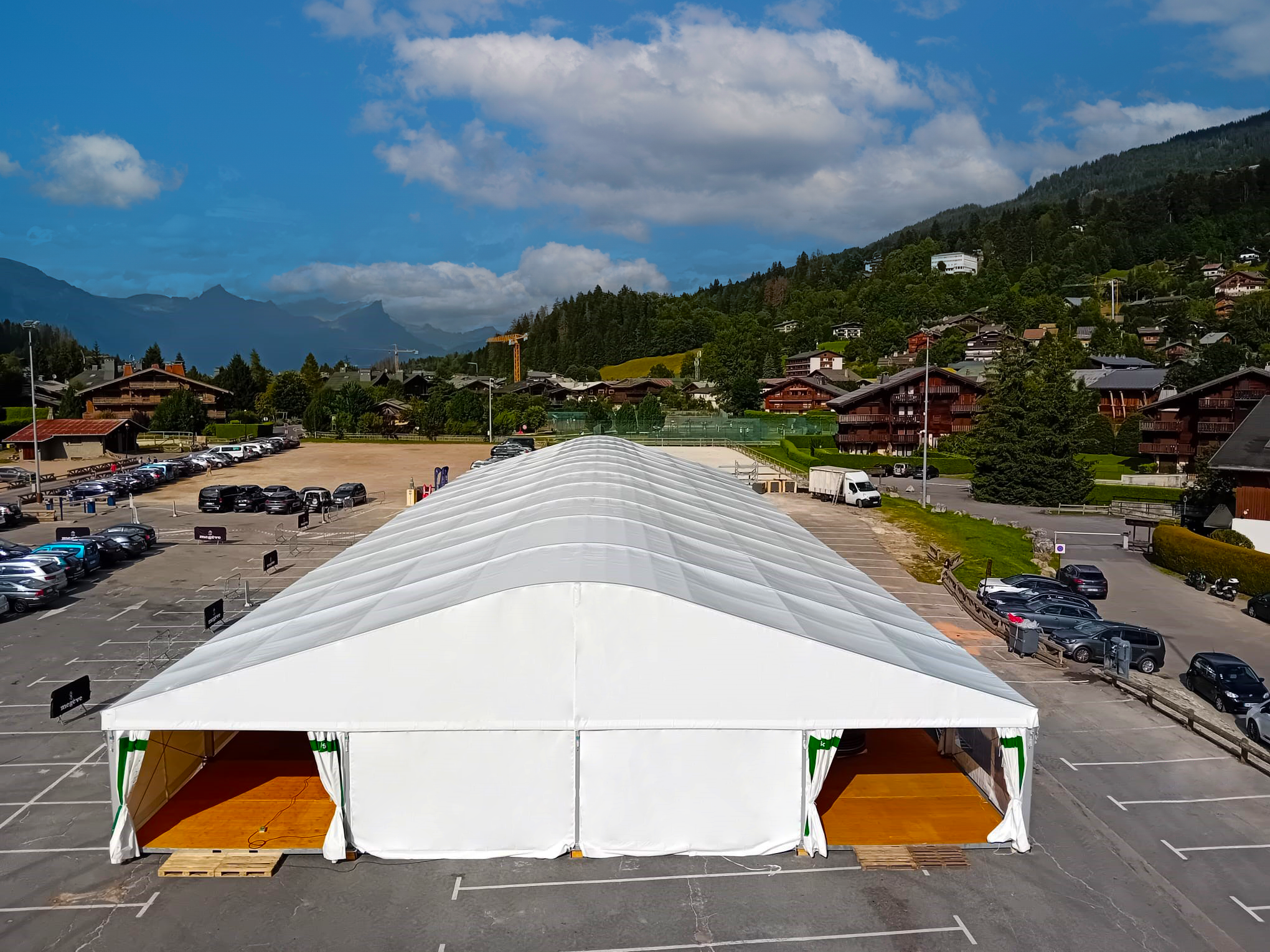 Structure de réception - chapiteau événementiel Frankfurt - 20m x 55m x 3m_0