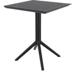 Table de Terrasse Romane Noire, France Mobilier chr - plastique polypropylène 3760326527199_0