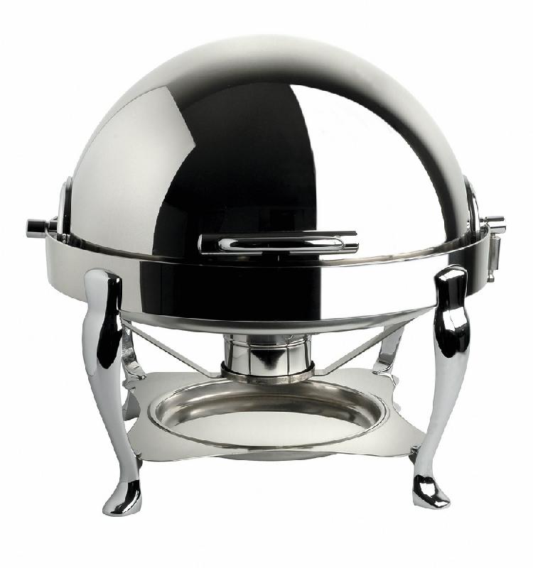 Réchauds Chafing Dish Breakfast Réchaud Rond Inox Roll A Poser 11 65 2 Récipients Flammes