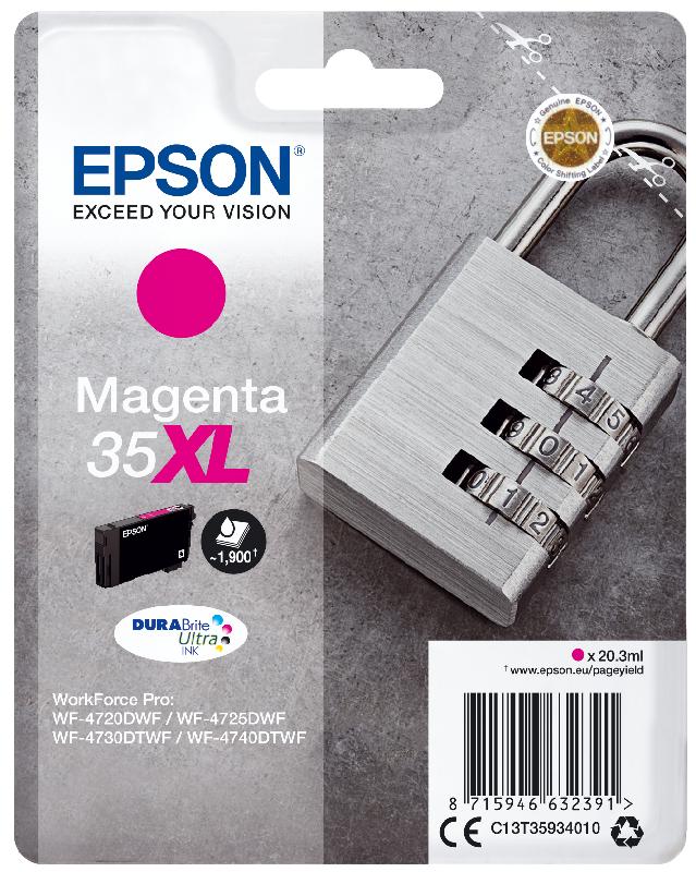 Epson Padlock Singlepack Magenta 35XL DURABrite Ultra Ink_0