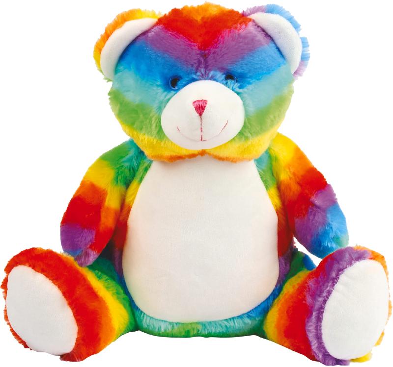 Peluche zippée Ours multicolore -  Réf: MM555_0