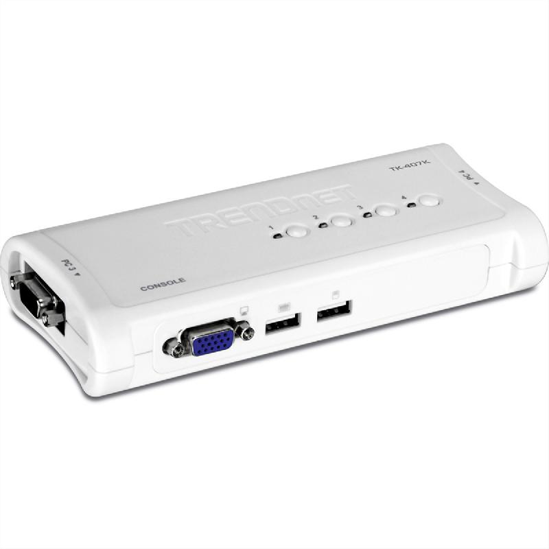 Trendnet tk-407k kit de switch kvm à 4 ports usb_0