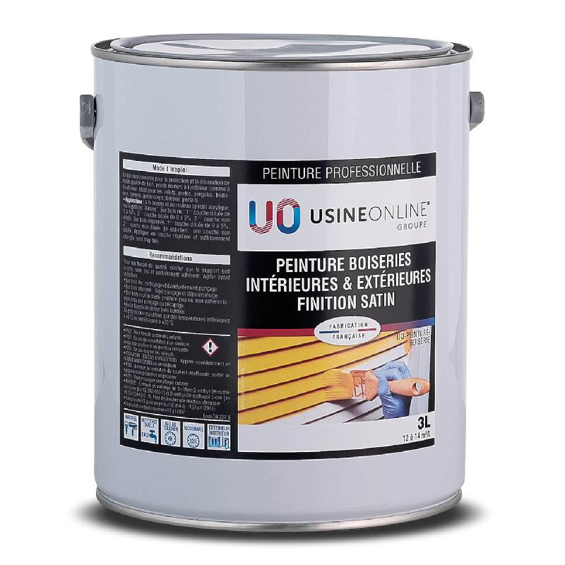 Peinture Satin Boiseries Intérieures & Extérieures Professionnelle USINE-ONLINE Référence: UO-PEINTURE-BOISERIE_0